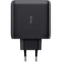 CARGADOR PARED/VIAJE 2xUSB-C 65W MAXO NEGRO TRUST